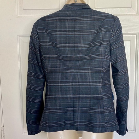 Anne Klein Navy Buttoned Blazer Jacket - Picture 4 of 4